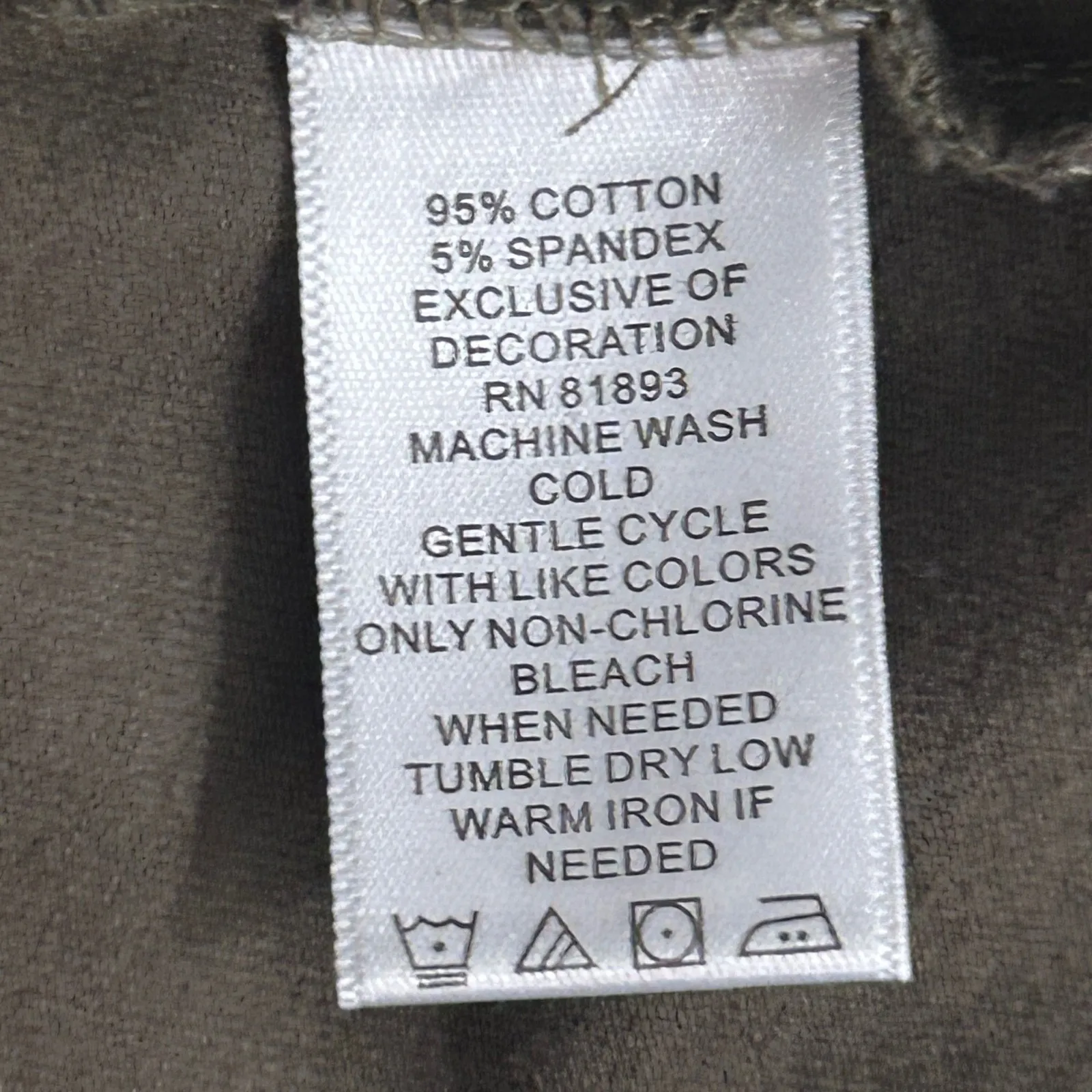 Denim & Co Embroidered Top‎ M Olive Green Size M - Image 7