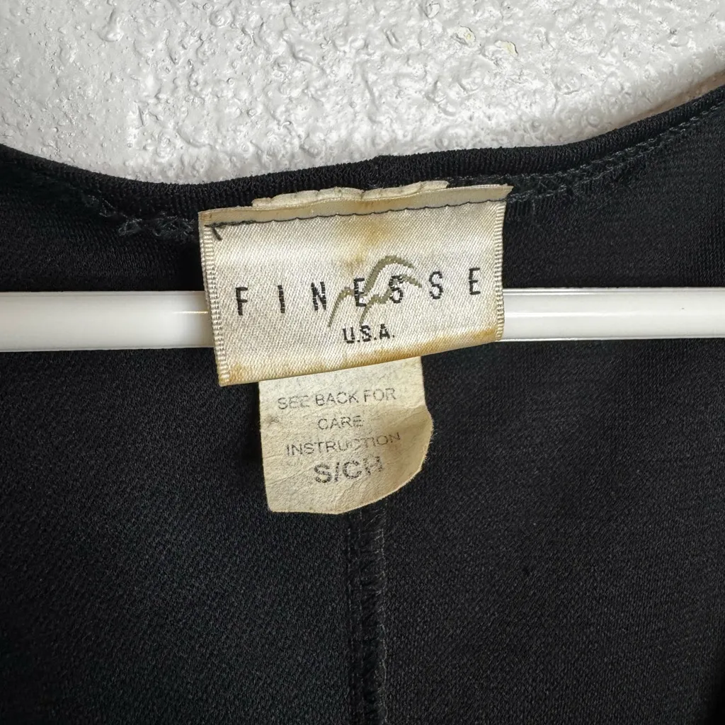 Finesse Black Backless Draped Dress Size undefined - Image 2