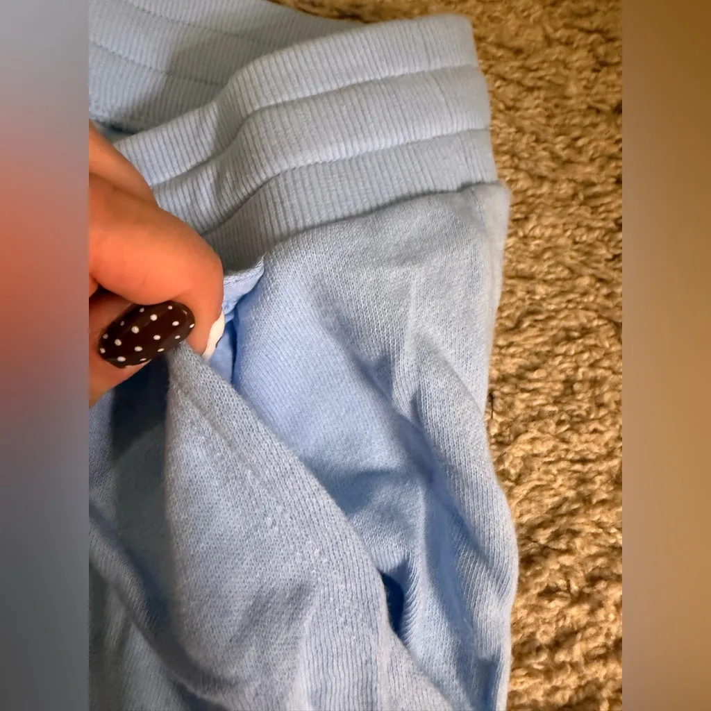 Colsie Baby Blue Winter Holiday Fleece Lounge Jogger Drawstring Pants - Image 7