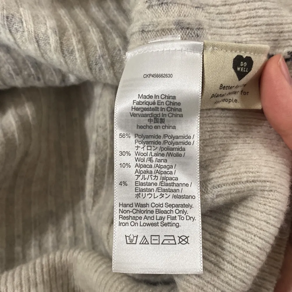 Madewell Vintage Ditsy Cameron Ribbed Cardigan Sweater in Coziest Yarn size XS - Image 13