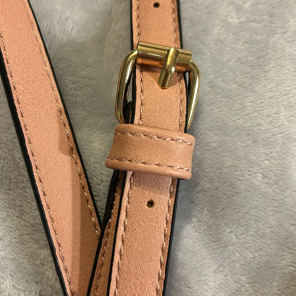 BRAHMIN Croc-Embossed Salmon Colored Shoulder Bag - Image 11