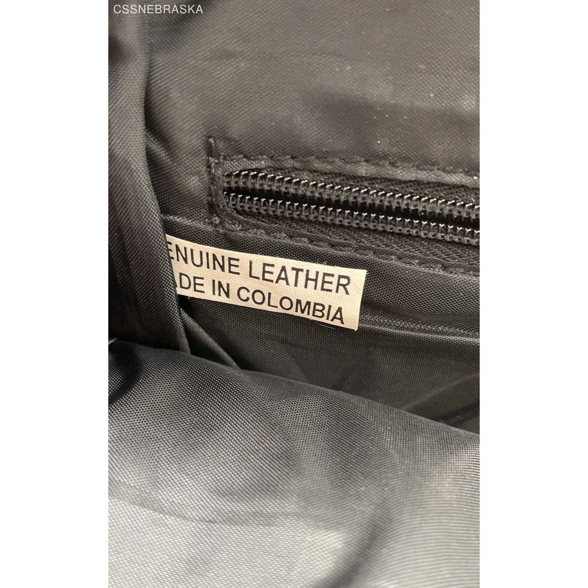 NA Brown Leather Multipockets Drawstring Unisex Backpack Made in‎ Colombia - Image 5