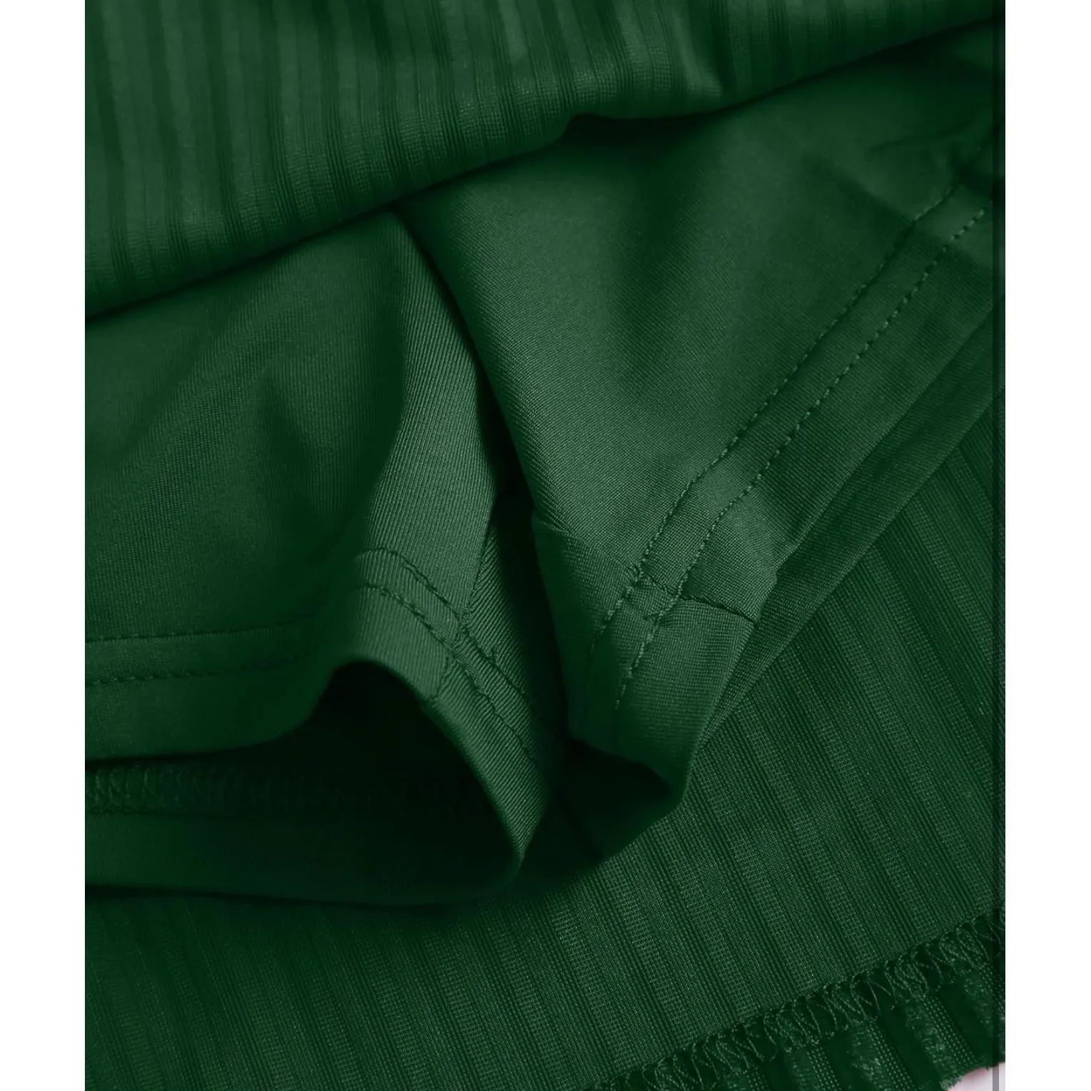 NWT Green Velvet High Waisted Pleated Mini Skort with Built - Image 6