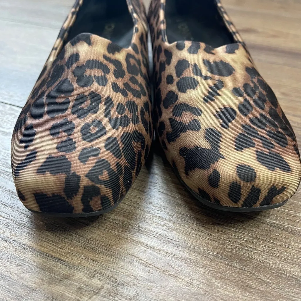 VIONIC Powell Demi Wedge Tan‎ Leopard Comfort Orthotic Slip-on Shoes Women's 9 - Image 7