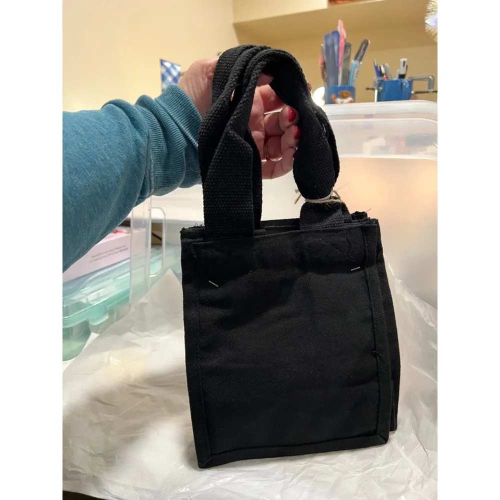 Rae Dunn (2)  Small Canvas Black Hocus Pocus Tote Bag NWT - Image 2