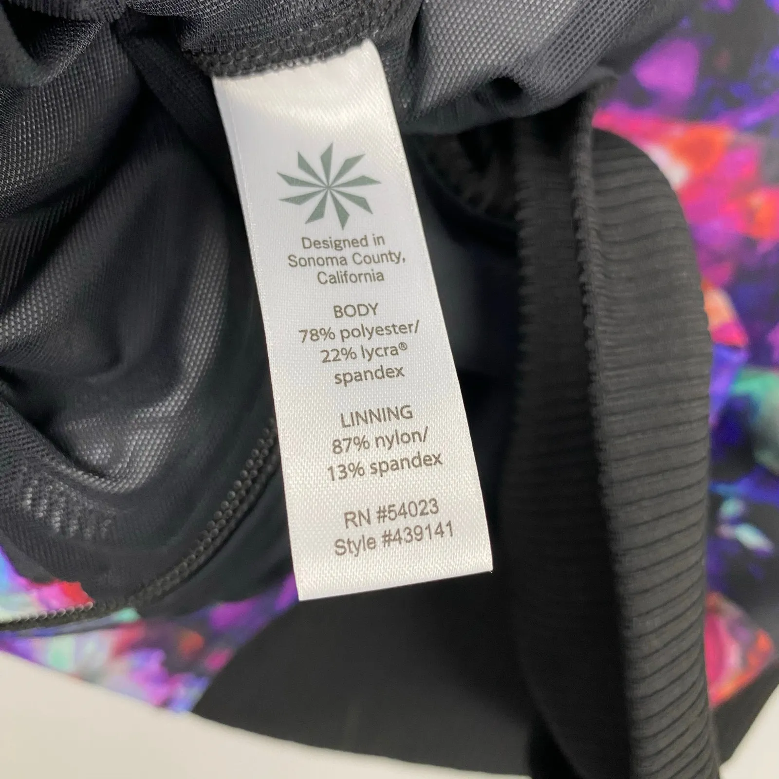 Athleta Floral Fade Bombtastic Jacket Medium Multicolor Abstract - Image 12