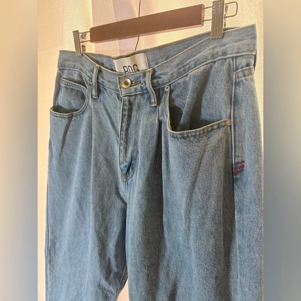 BDG Rey Pleated Wide Leg High Waist Jeans Urban Outfitters Size 32 14 EUC‎ - Image 3