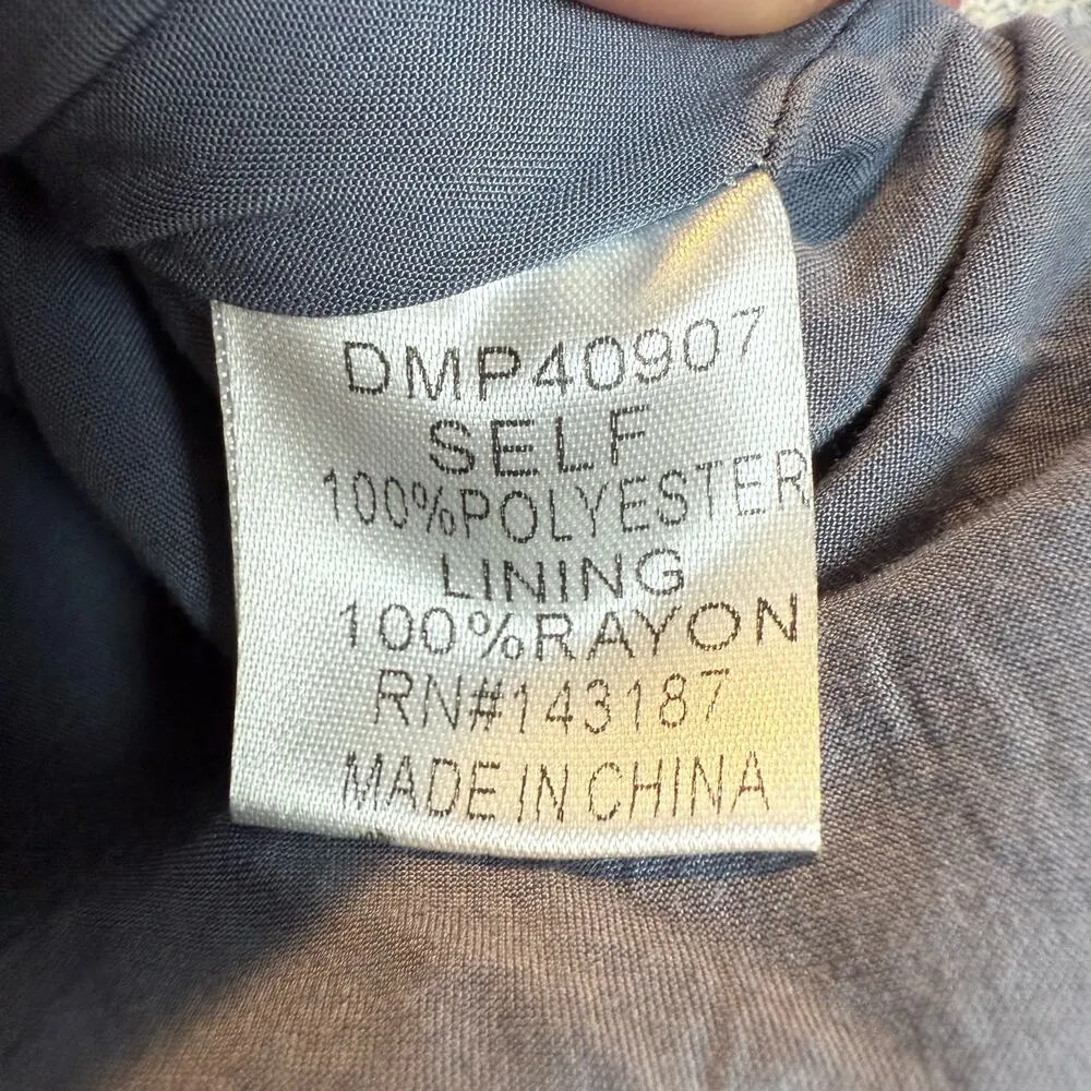 Dance & Marvel Blue Floral Pull-On Shorts Eyelet Lace Ruffle Trim Pockets Small - Image 7