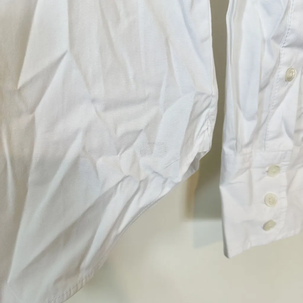 NWT Madewell Utility-Pocket Button-Up Shirt in Eyelet White - Size: 00 (XXS) - Image 6