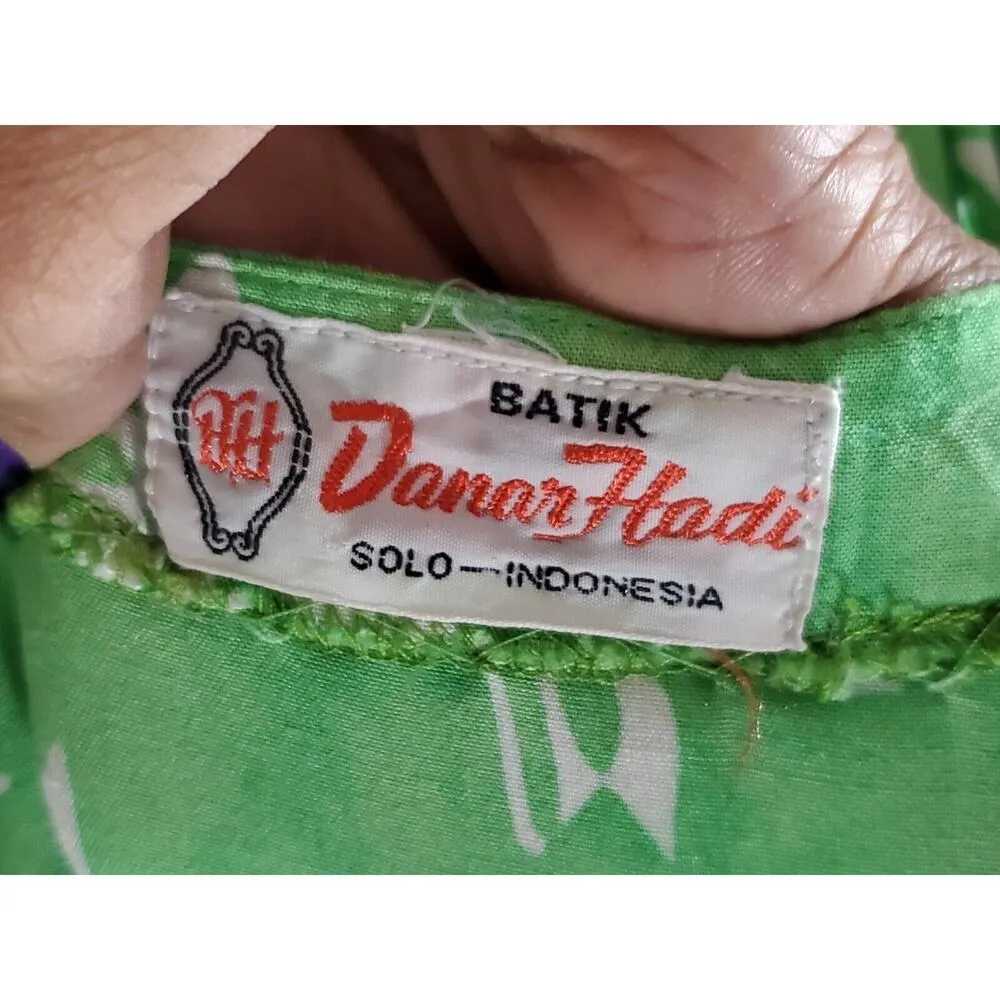 Vintage Donar Hadi Green Polyester Short Sleeve Top & Knee Length Dress Suit Size undefined - Image 10