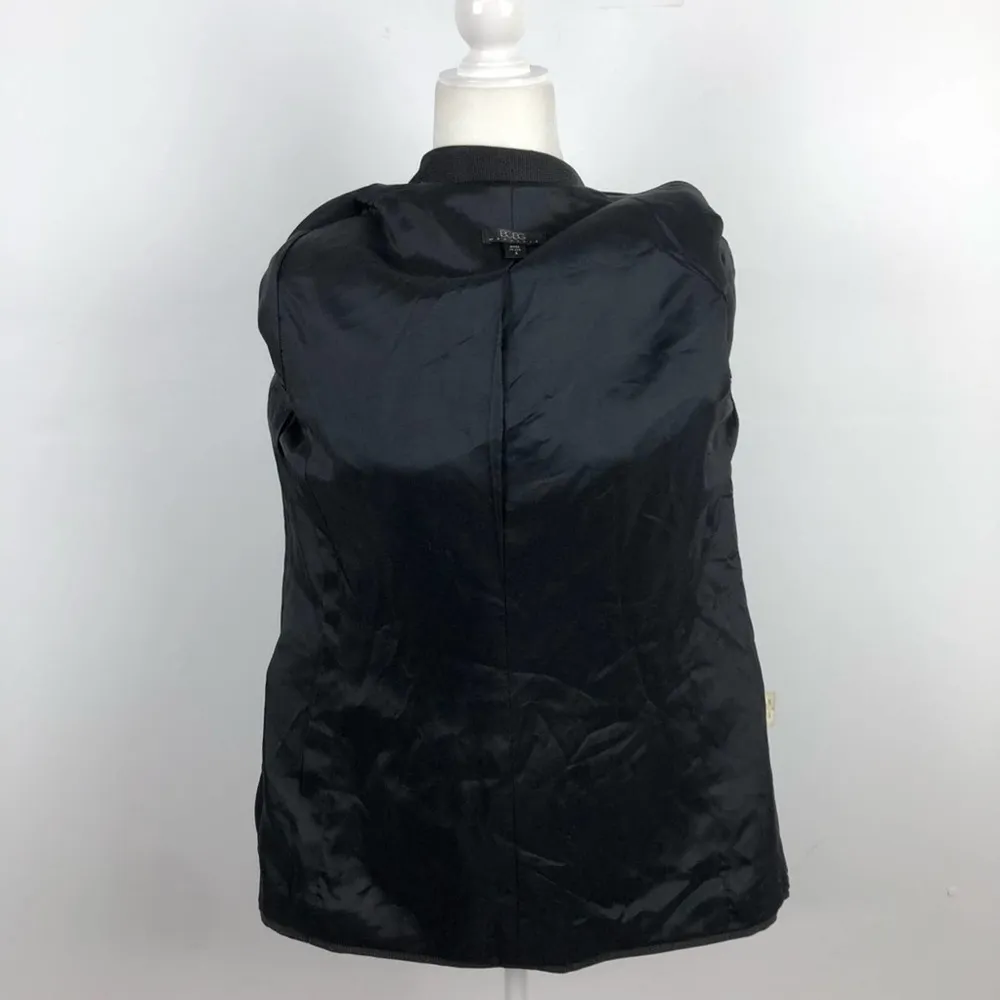 BCBGmaxazria Mini Polka-Dot Black Blazer Size 4 - Image 12