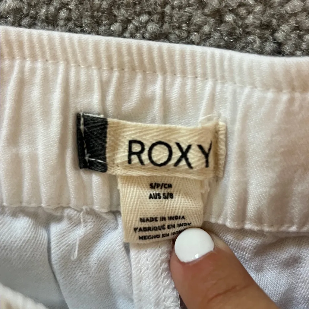 Roxy Women's Bright White Athletic Shorts - Image 2