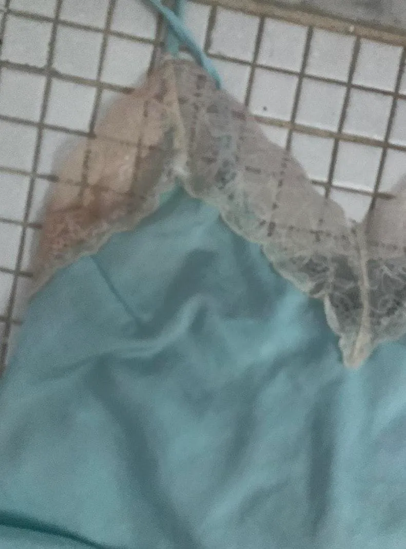 Silk Pajamas Blue Size M - Image 2