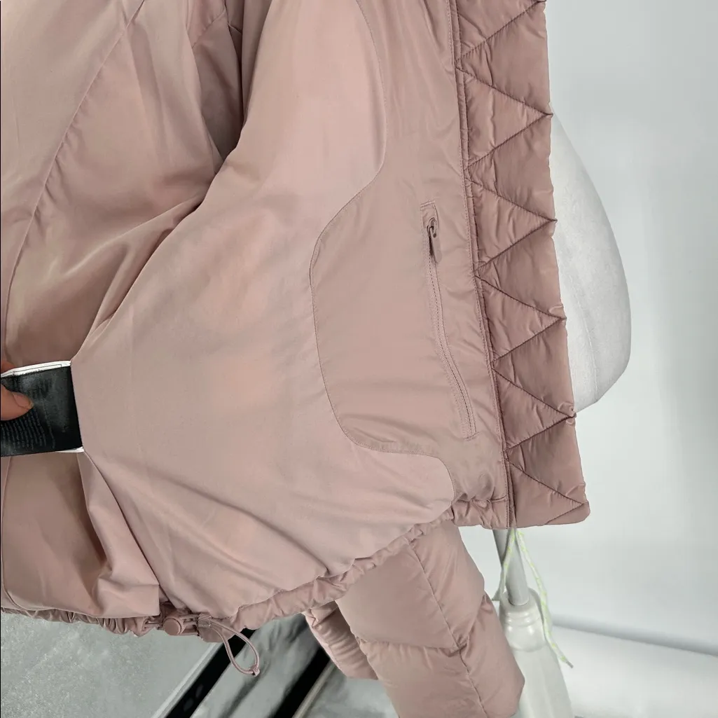 Lululemon Down Puffer Jacket Hooded Blush Pink Size 2 - Image 14