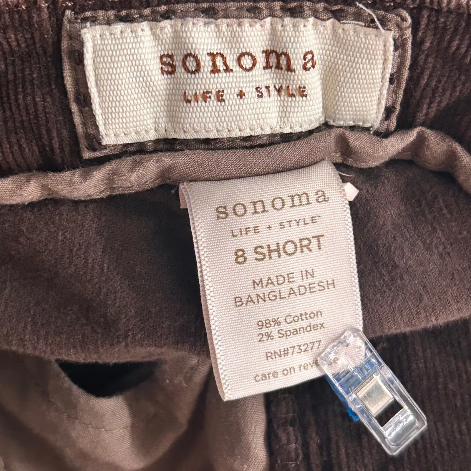 Womens Corduroy Pants Size 8 Chocolate Brown‎ Bootcut Flared Fall Warm Cozy - Image 6