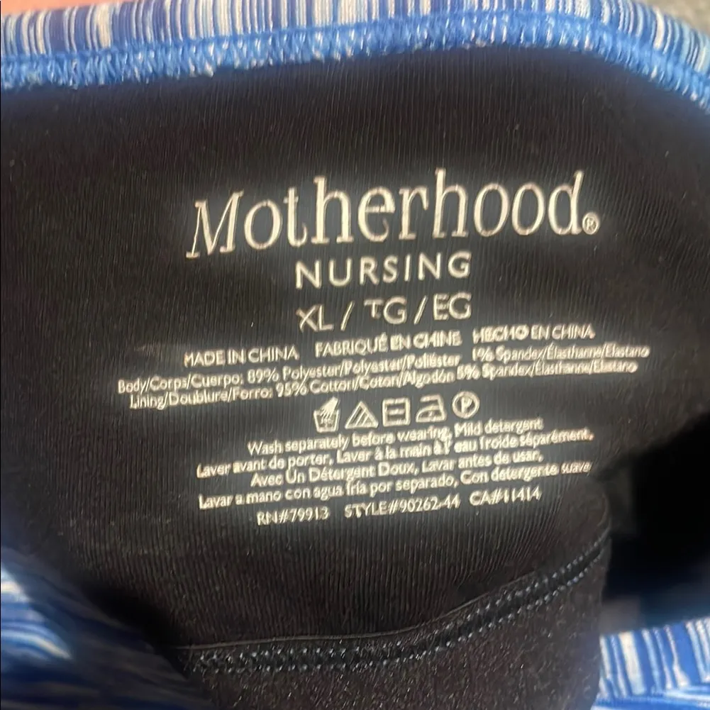 Motherhood Maternity Blue Patterned Bra Size undefined - Image 2