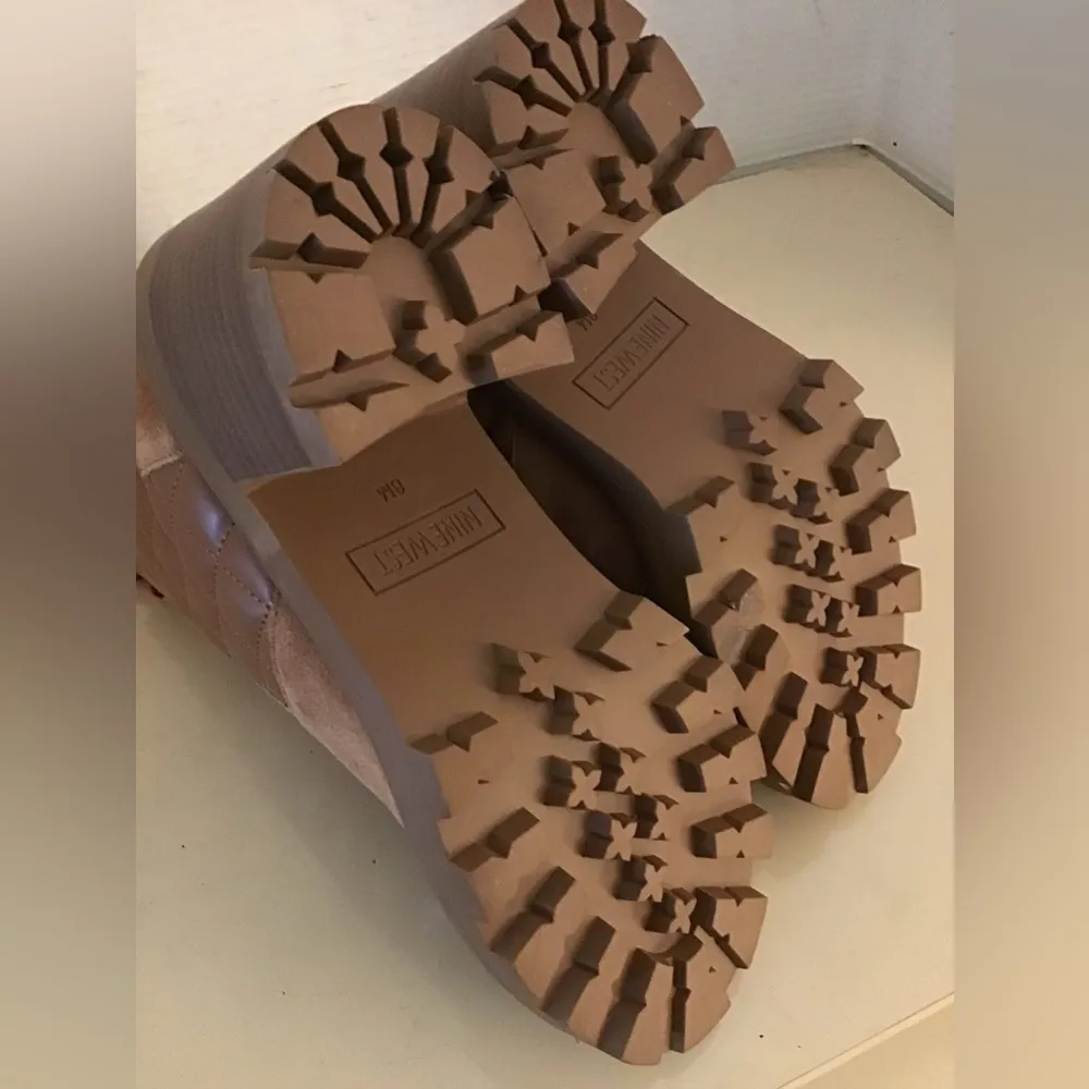 Nine West NWNT women chestnut suede and leather Unite boots US 8 - Image 3