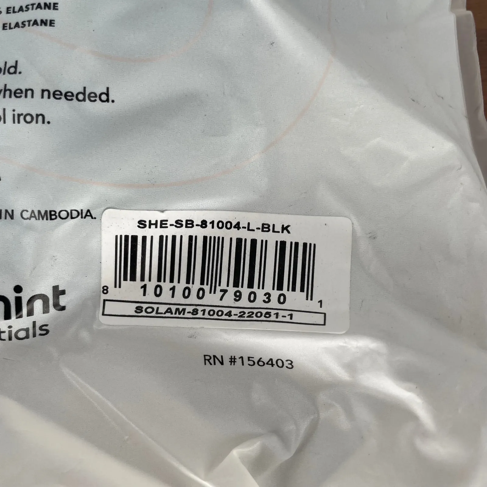 Shapermint Essentials Full Coverage Halter Bikini Top Black Size L Size L - Image 7