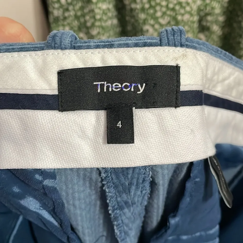 Theory Modern Corduroy Slim Trouser in Blue Metal - Image 6