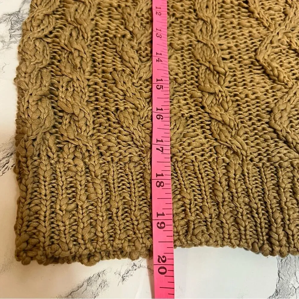 Vanessa Bruno cable knit sweater camel tan Sz S - Image 3