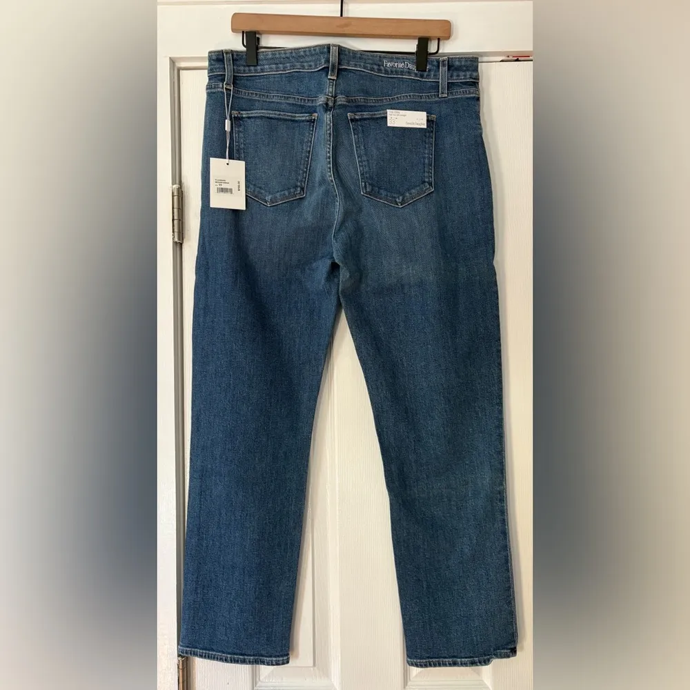 Favorite Daughter Size 33 The Erin High Rise Slim Straight Medium Indigo NWT‎ Blue - Image 3