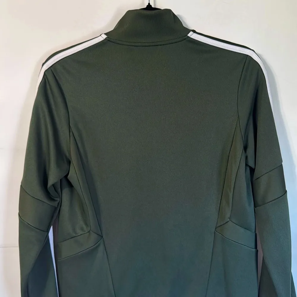 Adidas Women’s Climalite Lightweight Full Zip Olive Jacket Size S - Image 6