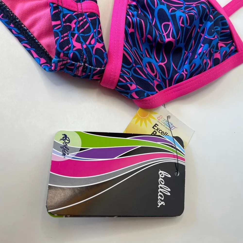 Dolfin Uglies | Pink/Blue Patterned Bikini Set - Image 7