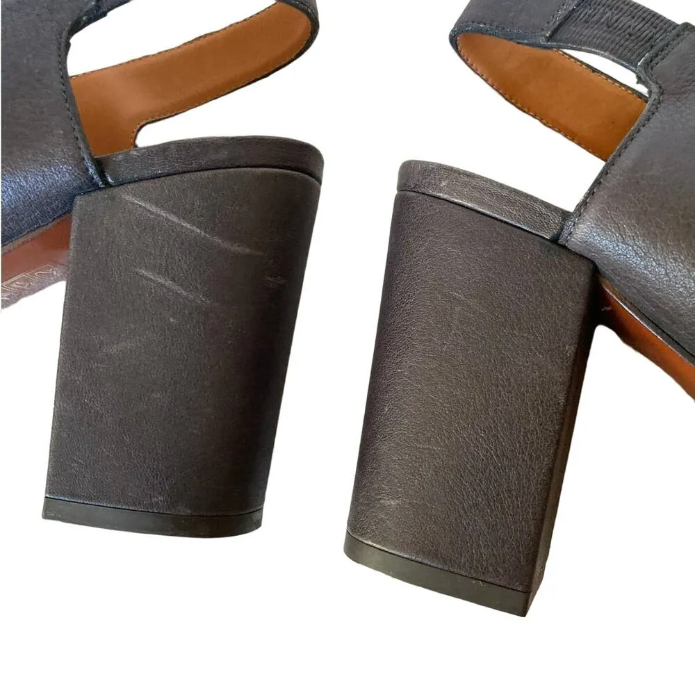 Chie Mihara Women's Color Block Heels Size 40 Brown - Image 13