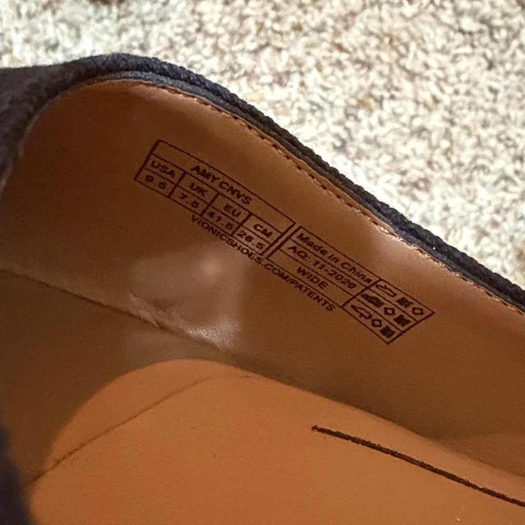 Vionic Amy Canvas Black Espadrille Wedge Heels Sandals Size 9.5 Comfortable - Image 5