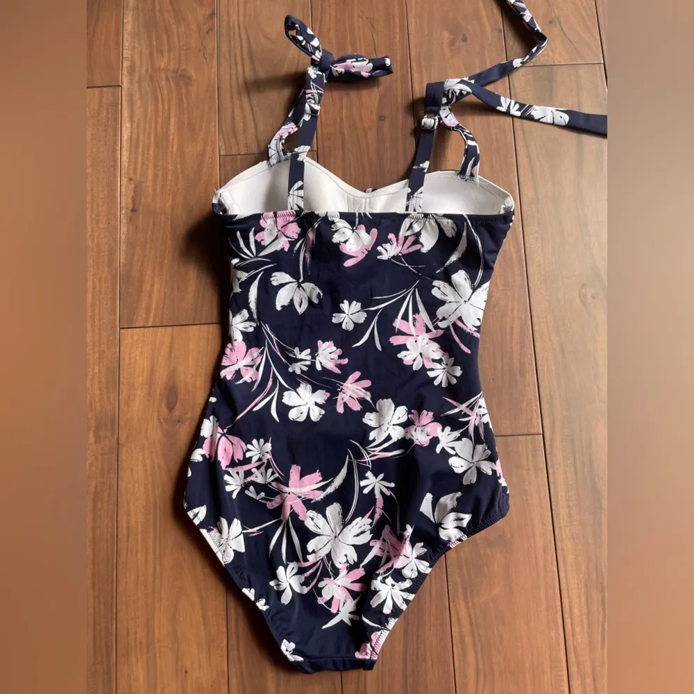 Profile By Gottex Sundance One Piece Swimsuit Size 10D Blue - Image 9