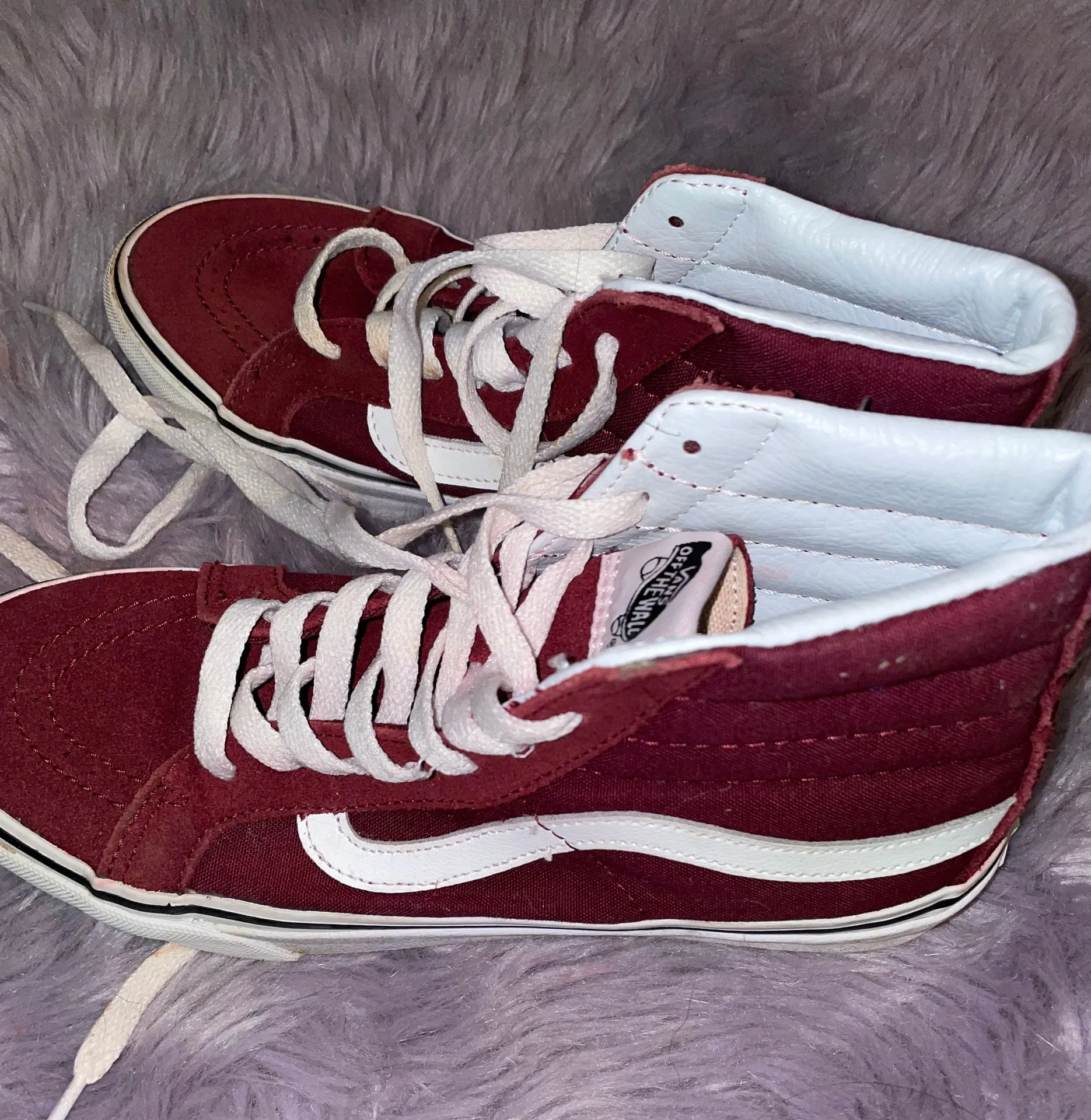 Vans Maroon High Tops - Image 2