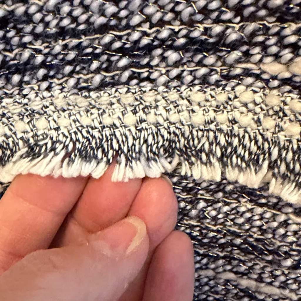 Blue and White Open Front Cardigan - Image 11