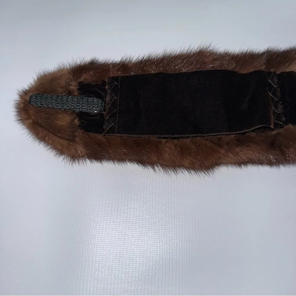 Vintage Betmar Elegant Brown Fur Hat and Scarf Set - Image 12