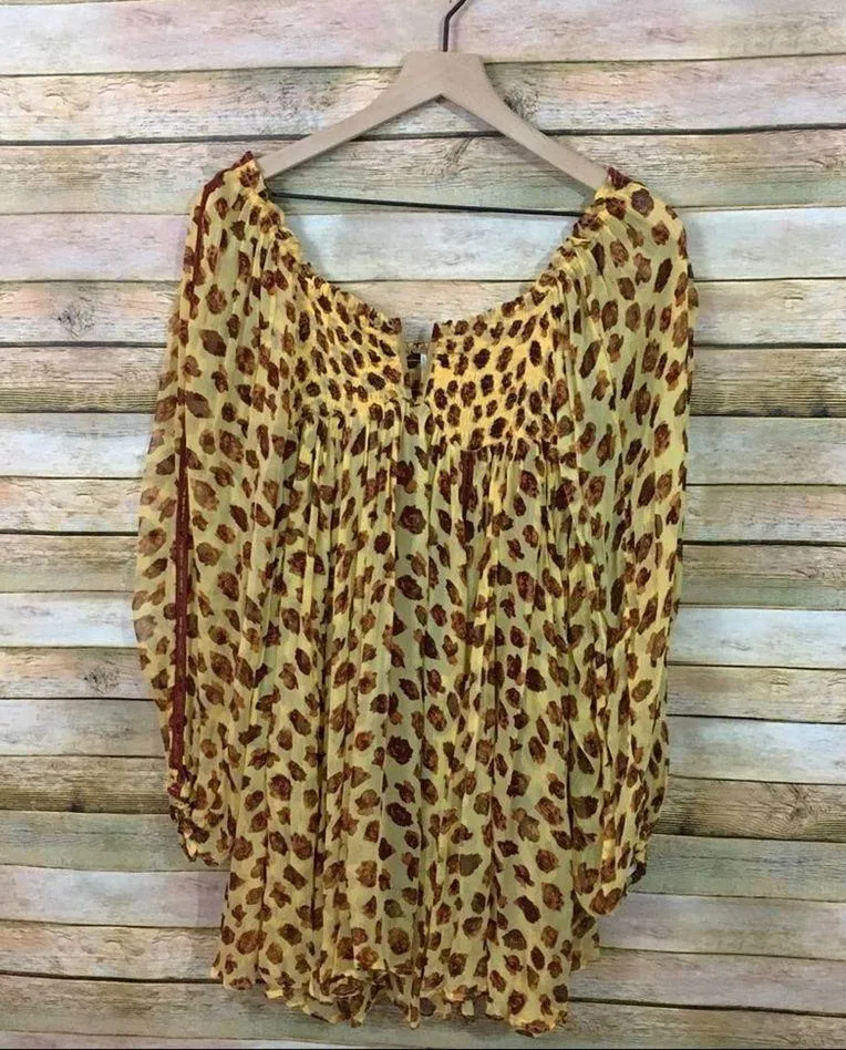 NWT Free People Mini Blooms Dress - Yellow - XS - Image 13