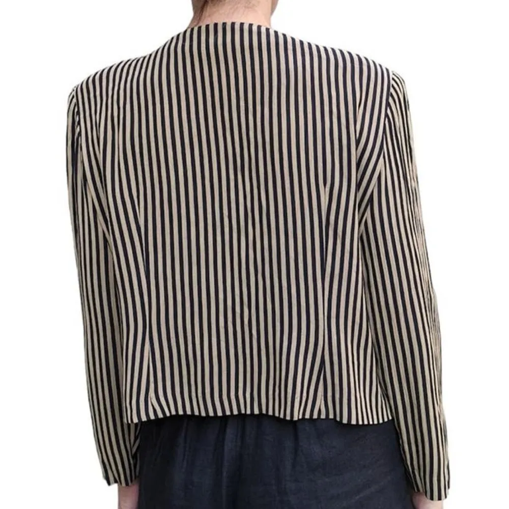 Vintage 1980's LAYERED LOOK TOP vest jacket from Perceptions by Irene. B size 10 Brown - Image 6