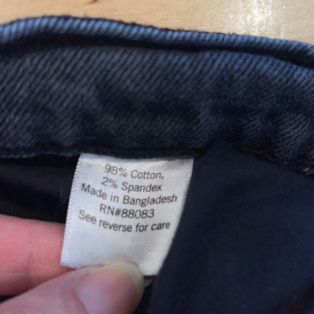 So Womens High Rise Distressed Crop Skinny Mom Jeans‎ Black Size 27 - Image 8