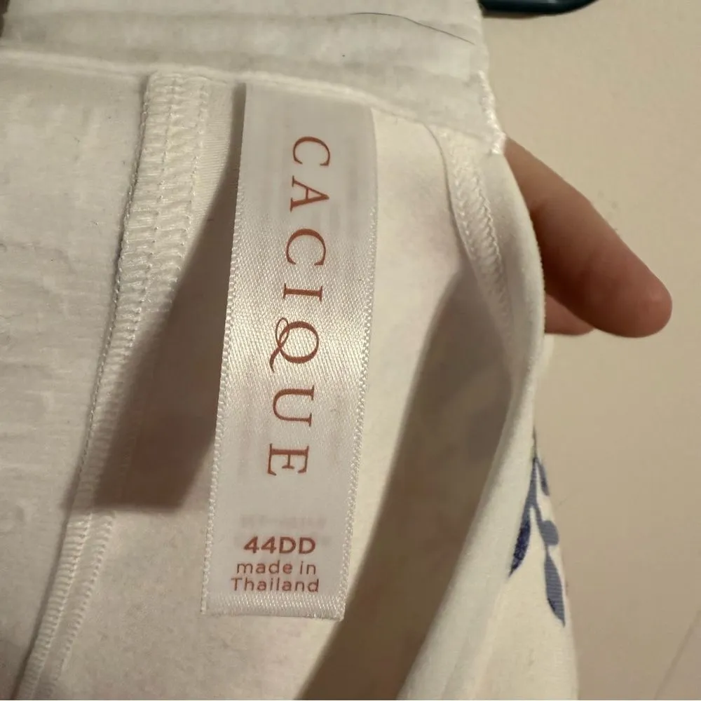 Cacique‎ Floral Print Bra - White and Multicolor - Image 3