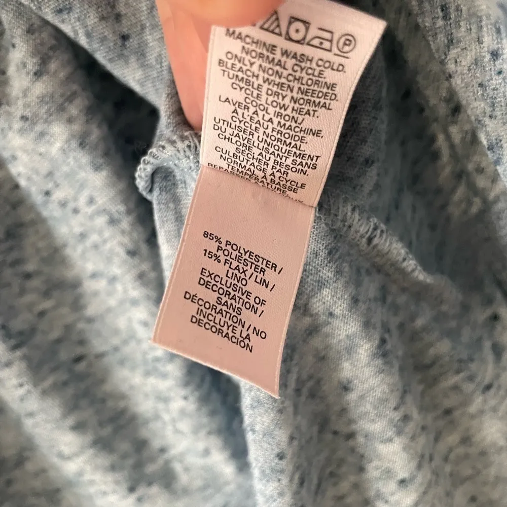 Victoria's Secret 'The Dreamer' Henley Heather Blue Long Sleeve Lounge Top - Image 6