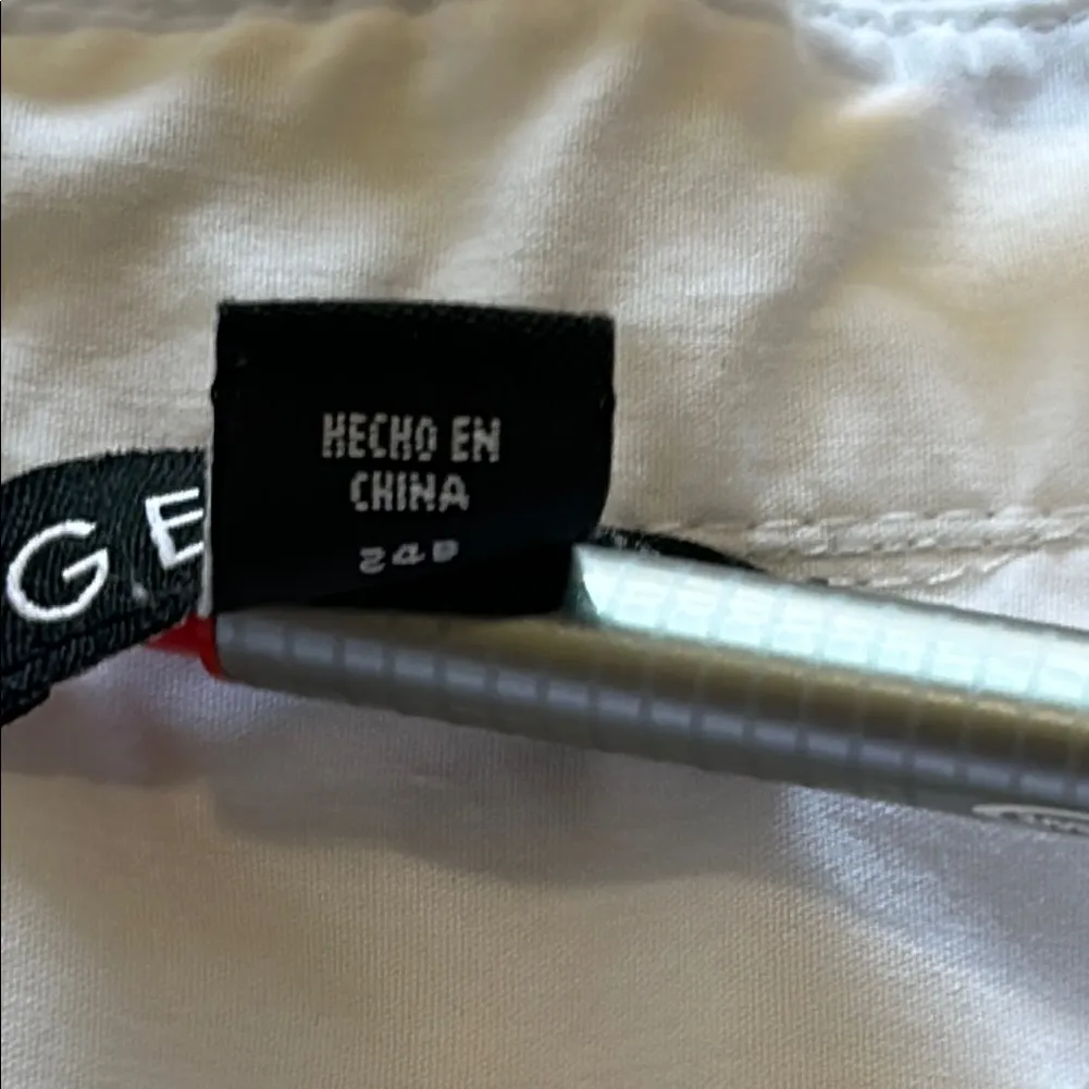 George Crisp White Collared Shirt Size L - Image 6