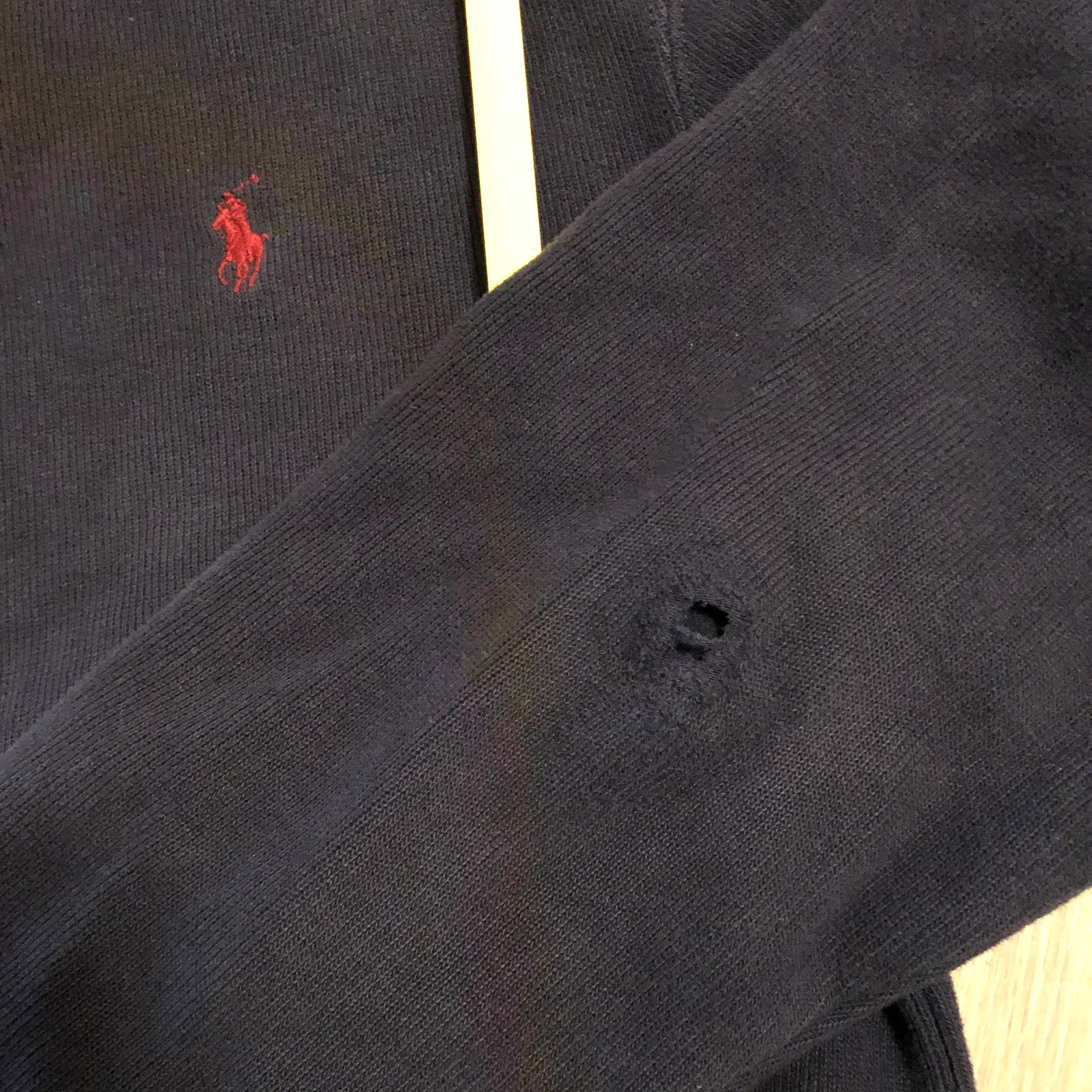 vintage  navy blue quarter zip - Image 4
