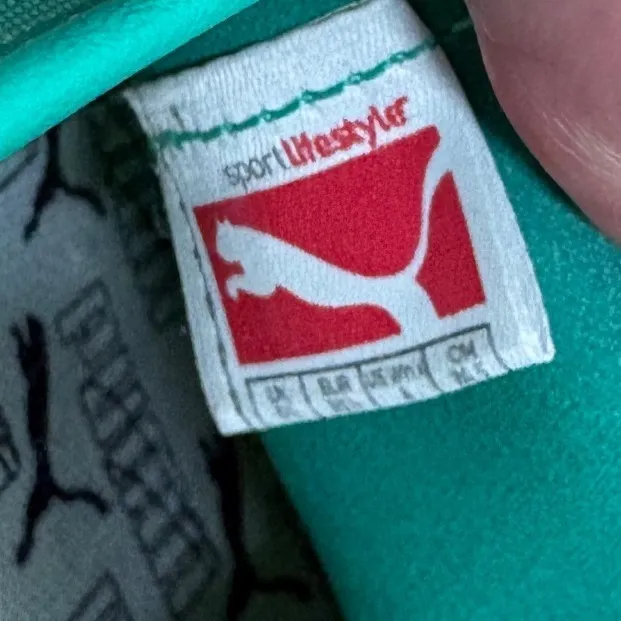 Puma Green Suede Nylon Lace Up Athletic Sneakers Shoes Women 7 - Image 7