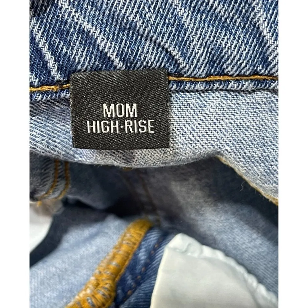 BDG Urban Outfitters Mom High-Rise Jeans Destroyed Medium Wash Size 27 - Image 6