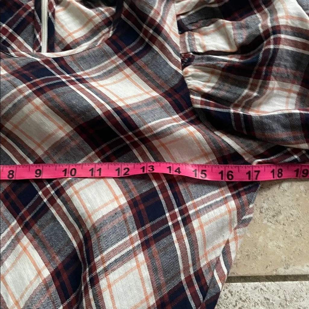 VERONICA BEARD Agnor Ruched Checked Cotton-Flannel Mini Dress - Image 14