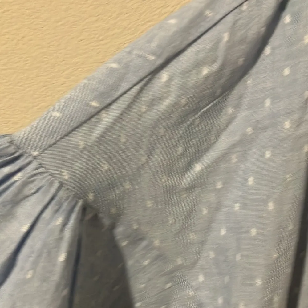 Caslon light blue with white design blouse NWT 343 - Image 5