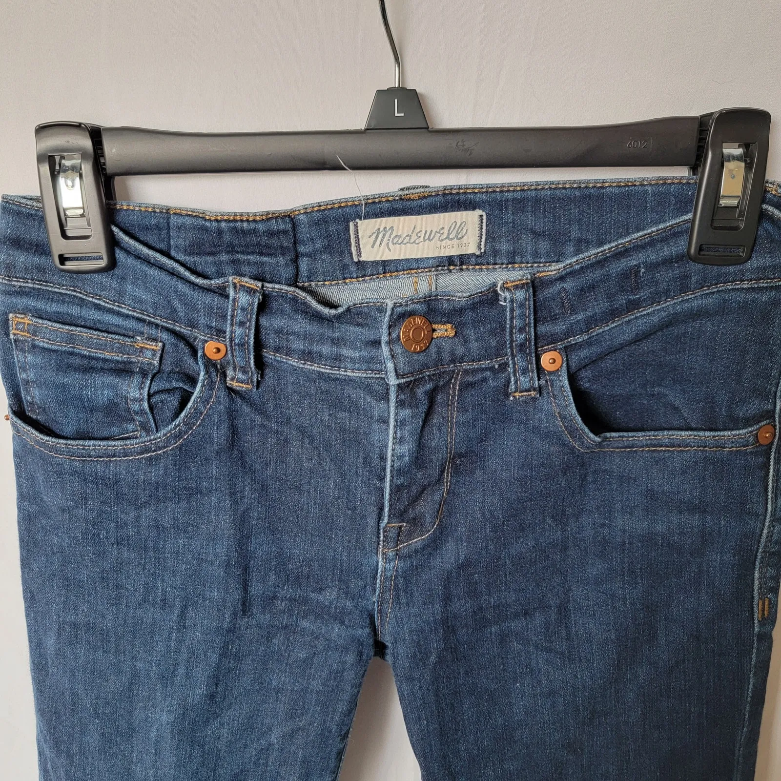Madewell Skinny Skinny Jeans 26 Quincy Dark Wash Low Rise Ankle EUC - Image 3