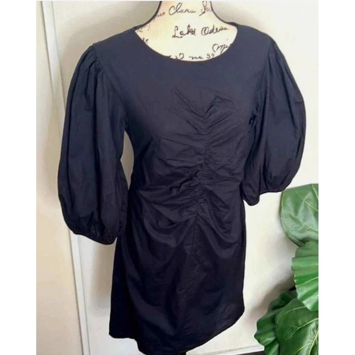FREE‎ PEOPLE Hope Puff Sleeve Cotton Minidress Size Large - Image 6