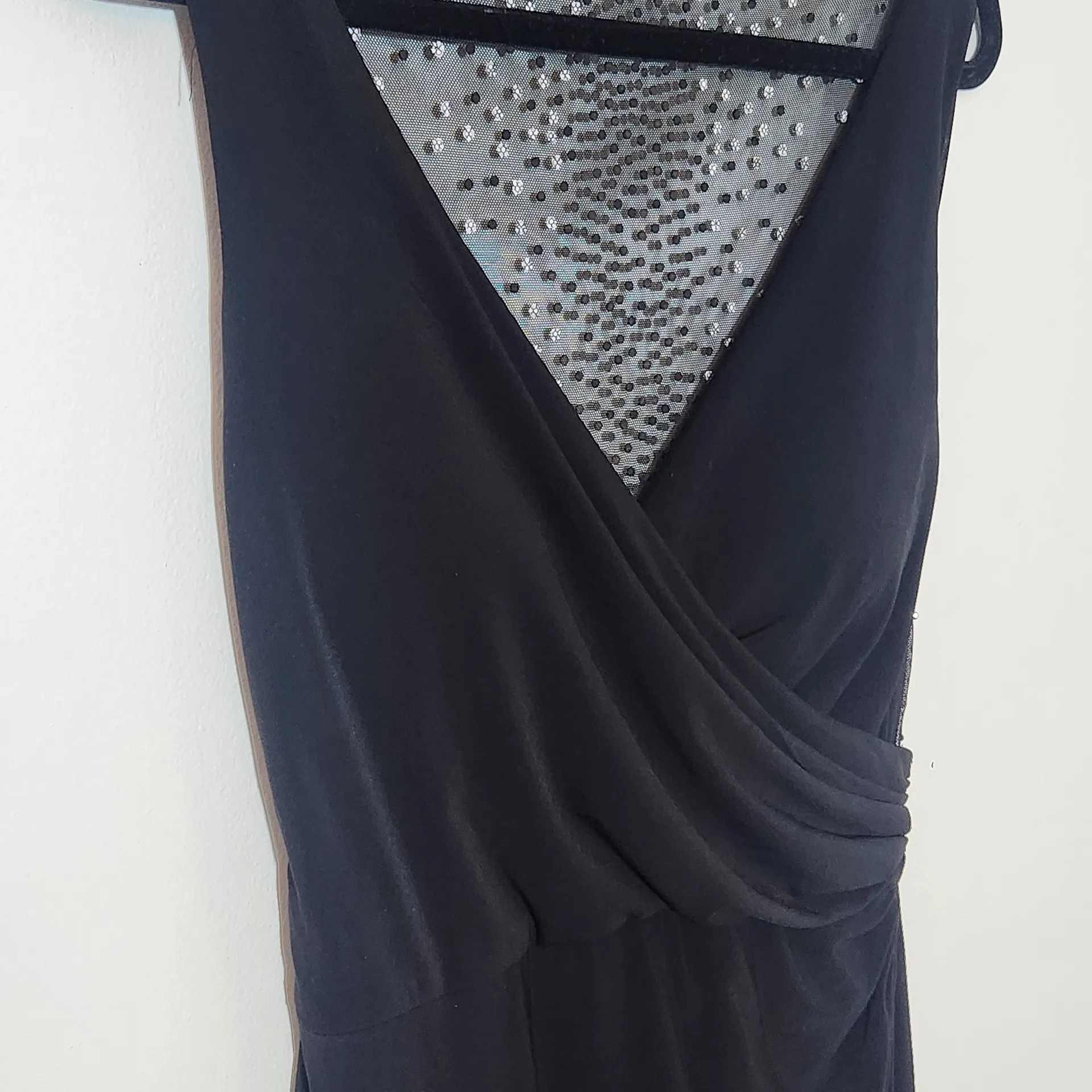 Patra Black Sleeveless Formal Dress Size 6 Black Long Cocktail Dress - Image 4