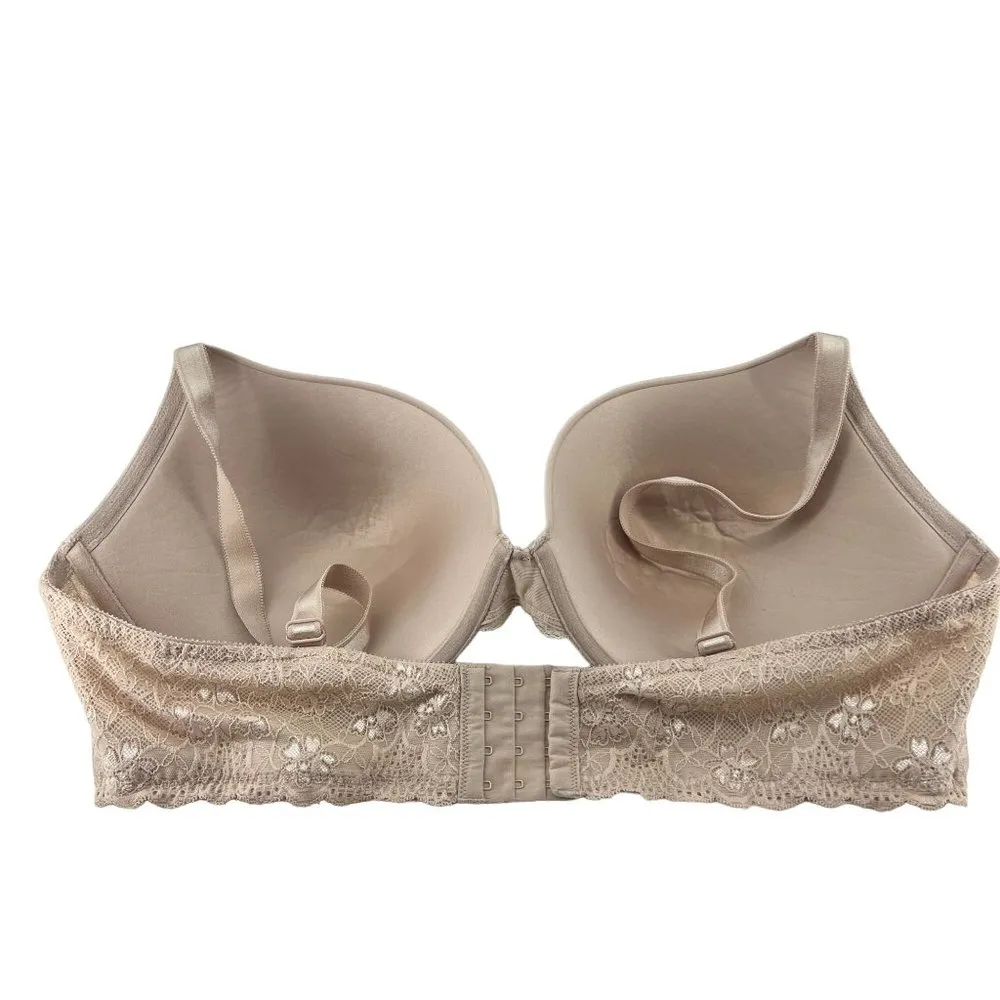 Torrid Beige Lace Push up Plunge Underwire Bra 46DDD - Image 6