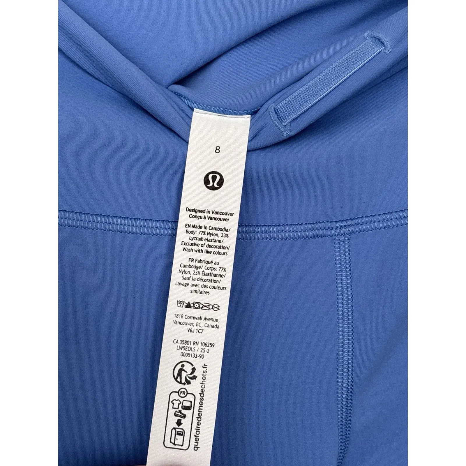 Lululemon Women Wunder Train High Rise Tight 28” Pool Blue Size 8 New w/tag $98 - Image 3