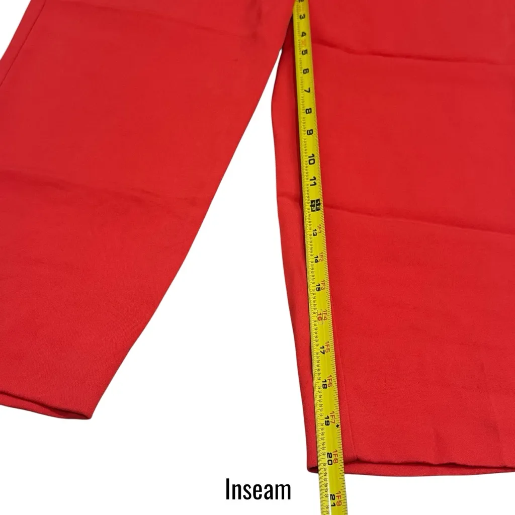 Vintage Etro Bright Orange Crop Pants Summer Retro Chic Quality EU44 US M Size M - Image 11